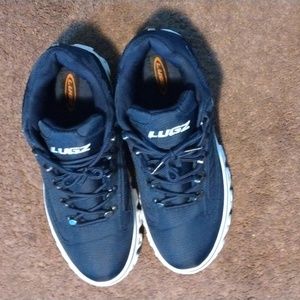 Lugz mens size 10 shoes navy blue and white